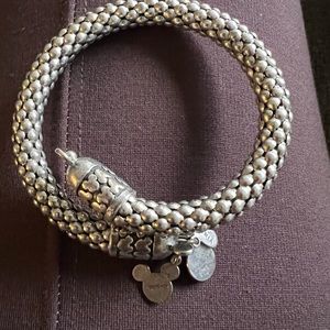 Authentic Disney x Alex and Ani silver wrap bracelet